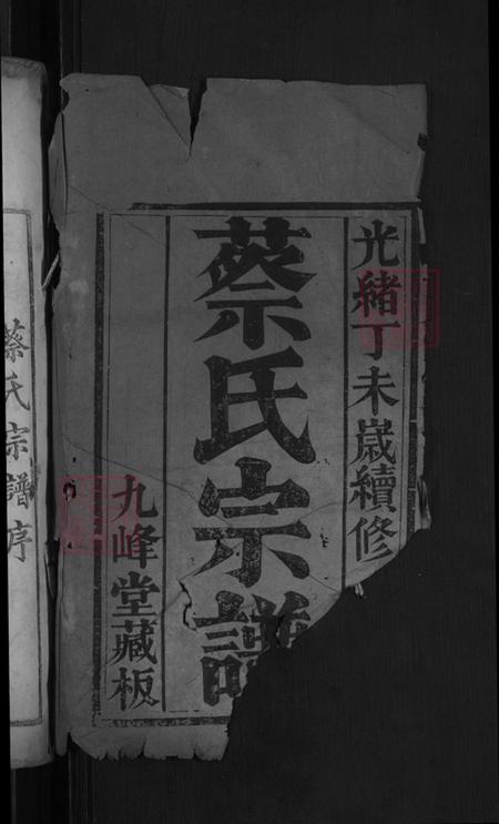 湖北省黄冈市麻城市蔡氏九峰堂族谱-蔡氏宗谱.pdf电子版插图2 湖北省黄冈市麻城市蔡氏九峰堂族谱-蔡氏宗谱.pdf电子版插图2