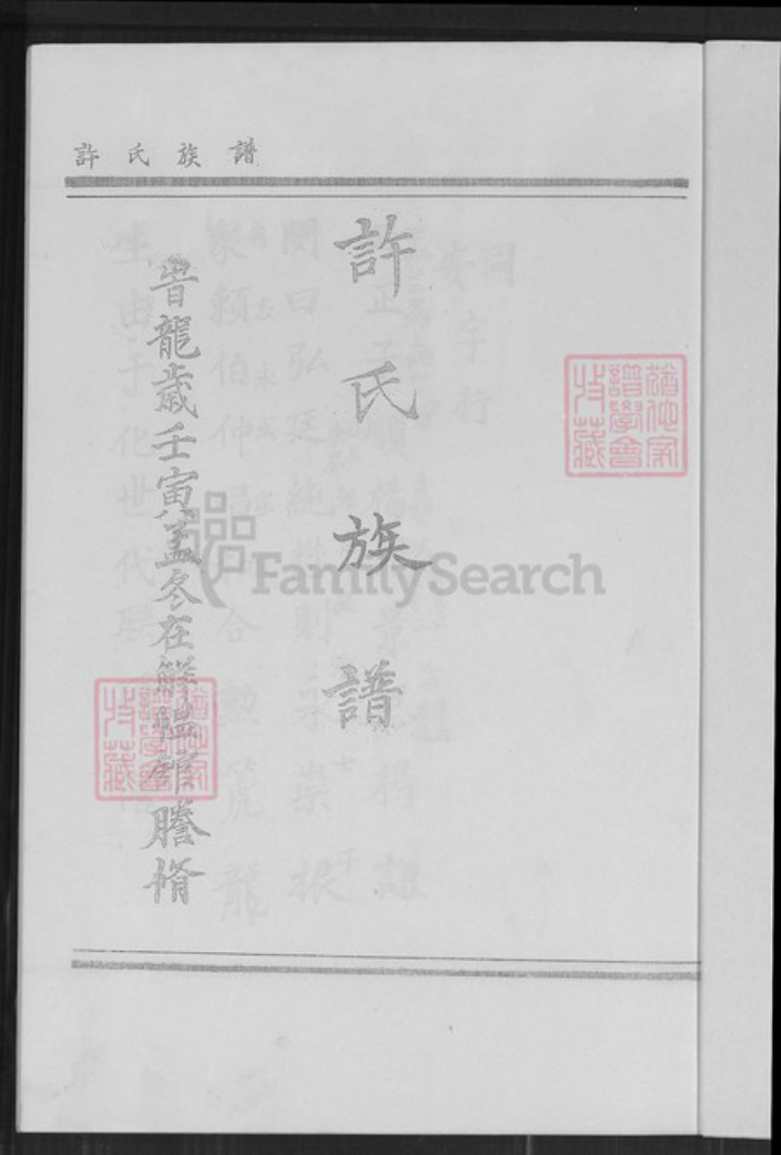 福建省厦门市翔安区新店镇许氏族谱-翔安区新店镇东界村许氏族谱.pdf电子版插图2