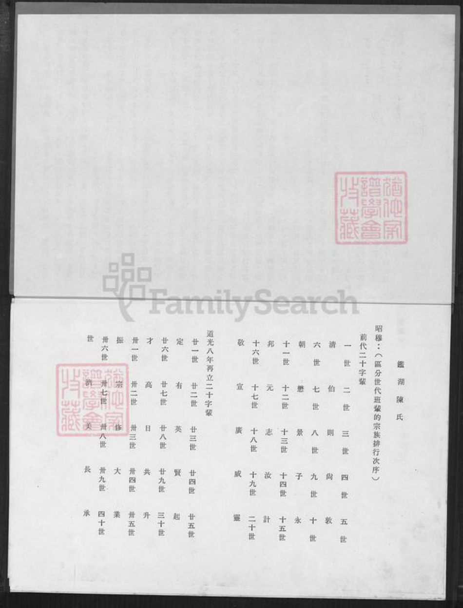 福建省漳州市漳浦县佛昙镇陈氏族谱-鉴湖陈家世系表(元祖南院派).pdf电子版插图2 福建省漳州市漳浦县佛昙镇陈氏族谱-鉴湖陈家世系表(元祖南院派).pdf电子版插图2