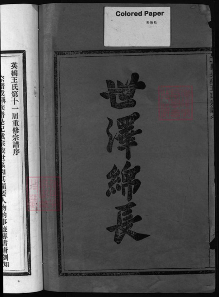 浙江省王氏族谱-二都英桥王氏宗谱 [不分卷].pdf电子版插图3