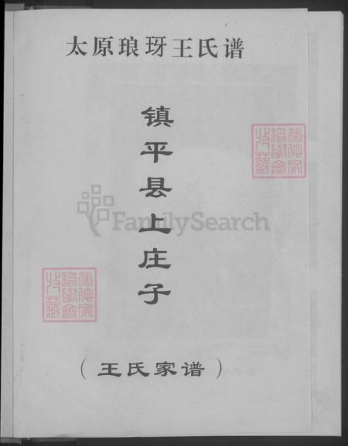 河南省南阳市镇平县王氏族谱-王氏家谱 [不分卷].pdf电子版插图3