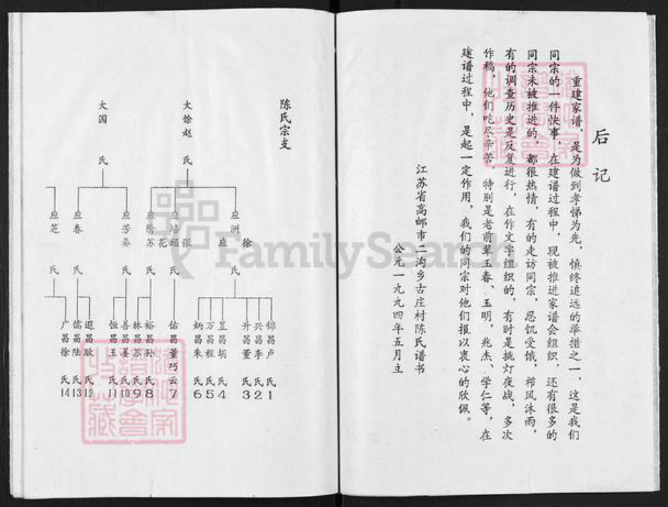 江苏省扬州市高邮市陈氏颖川堂族谱-陈氏谱书.pdf电子版插图3