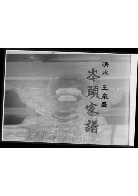 福建王氏族谱-岑头家谱清水王氏族谱.pdf电子版插图3