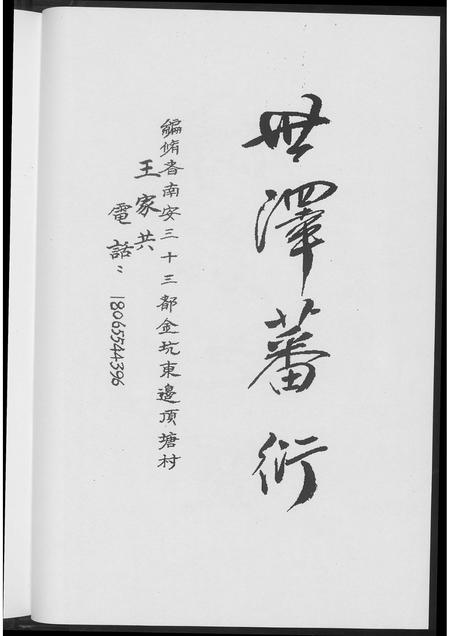 福建王氏族谱-王氏族谱开闽晋江审邽公杂纪.pdf电子版插图3