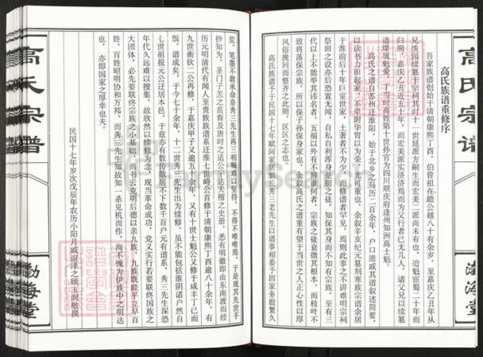 江苏省盐城市建湖县钟庄街道高氏渤海堂族谱-盐城高氏重修盐城(梁垛) 钟庄支宗谱.pdf电子版插图4