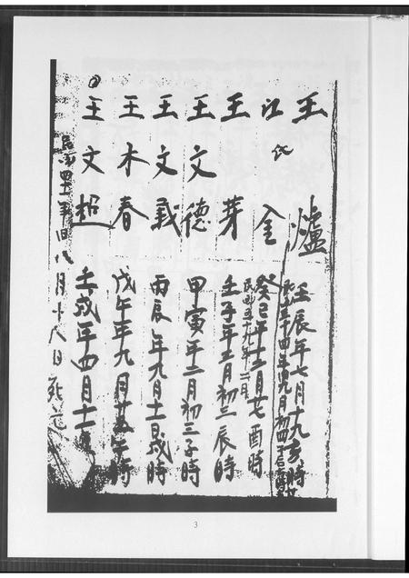 福建王氏族谱-王氏生年月日 干造.pdf电子版插图4