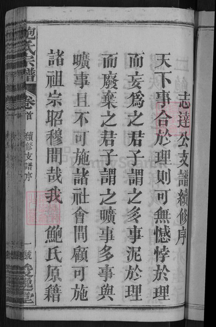 湖北省咸宁市高桥镇鲍氏俊逸堂族谱-鲍氏宗谱.pdf电子版插图5