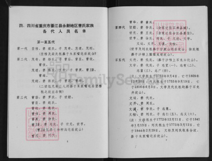 重庆市綦江区永新镇曹氏族谱-曹氏族谱.pdf电子版插图5