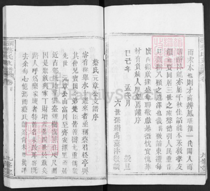 湖北省武汉市新洲区蔡氏九峰堂族谱-冈邑蔡氏支谱.pdf电子版插图5