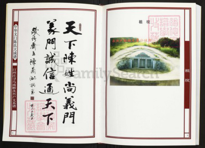 江西省赣州市寻乌县南桥镇陈氏族谱-中华义门陈氏大成谱汀州庄寻乌南桥永兴户支系谱.pdf电子版插图5