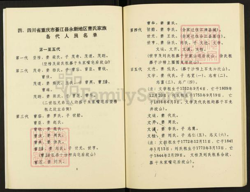 重庆市綦江区永新镇曹氏族谱-曹氏族谱.pdf电子版插图5 重庆市綦江区永新镇曹氏族谱-曹氏族谱.pdf电子版插图5