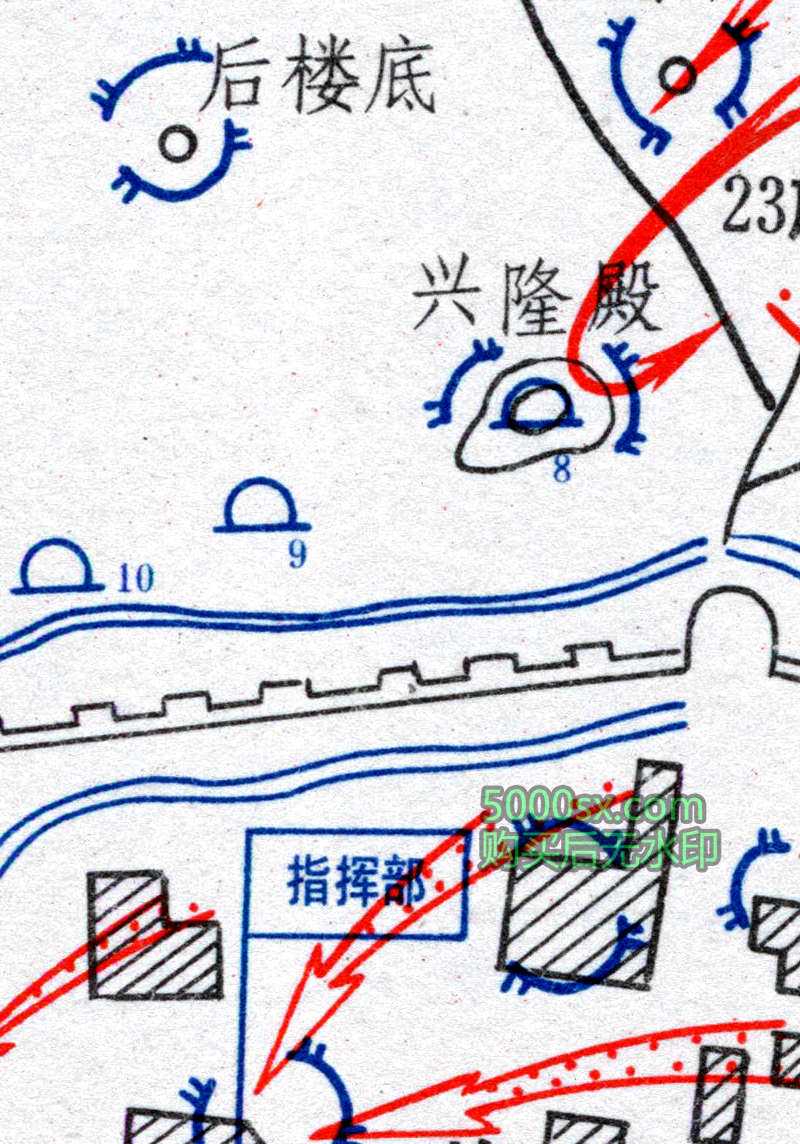 解放战争临汾战役经过要图插图1