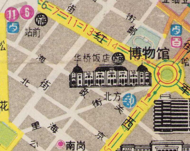 1986年《哈尔滨交通图》插图3 1986年《哈尔滨交通图》插图3