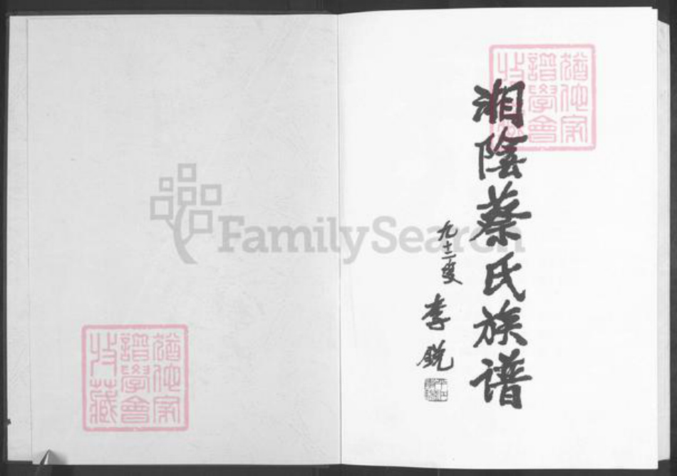 湖南省岳阳市湘阴县蔡氏洛阳堂族谱-湘阴蔡氏族谱.pdf电子版插图1