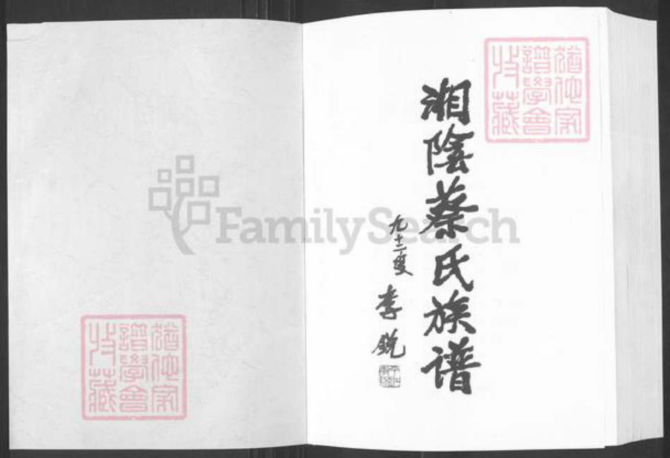 湖南省岳阳市湘阴县文星镇蔡氏洛阳堂族谱-湘阴蔡氏族谱.pdf电子版插图1