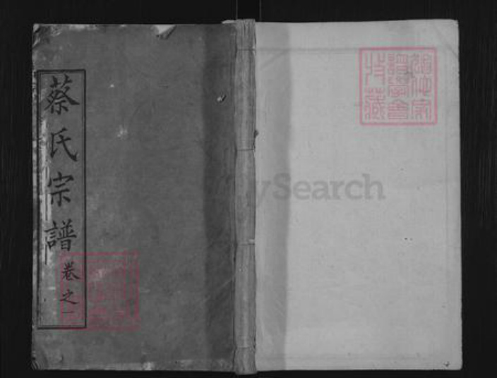 湖北省黄冈市麻城市南湖街道蔡氏九峰堂族谱-蔡氏宗谱.pdf电子版插图