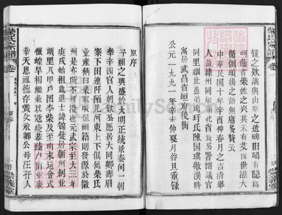 湖北省黄冈市蕲春县大同镇柴氏崇义堂族谱-柴氏宗谱.pdf电子版插图4