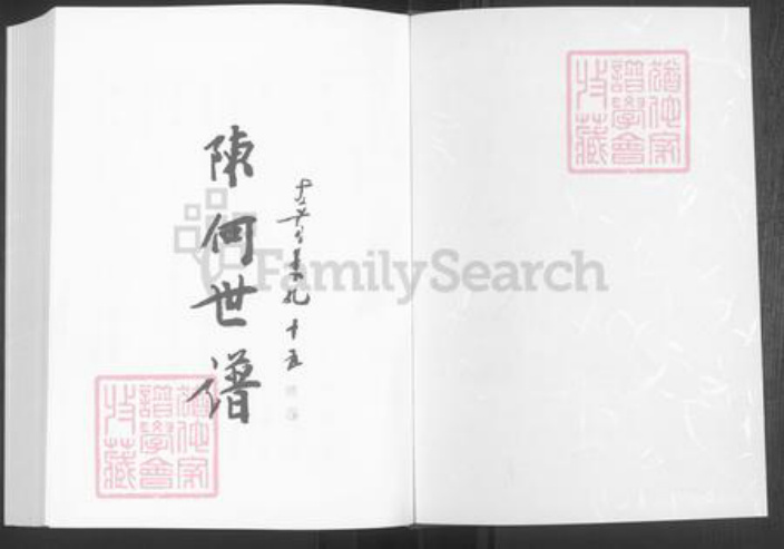 山东省淄博市桓台县新城镇陈氏族谱-陈何世谱.pdf电子版插图1
