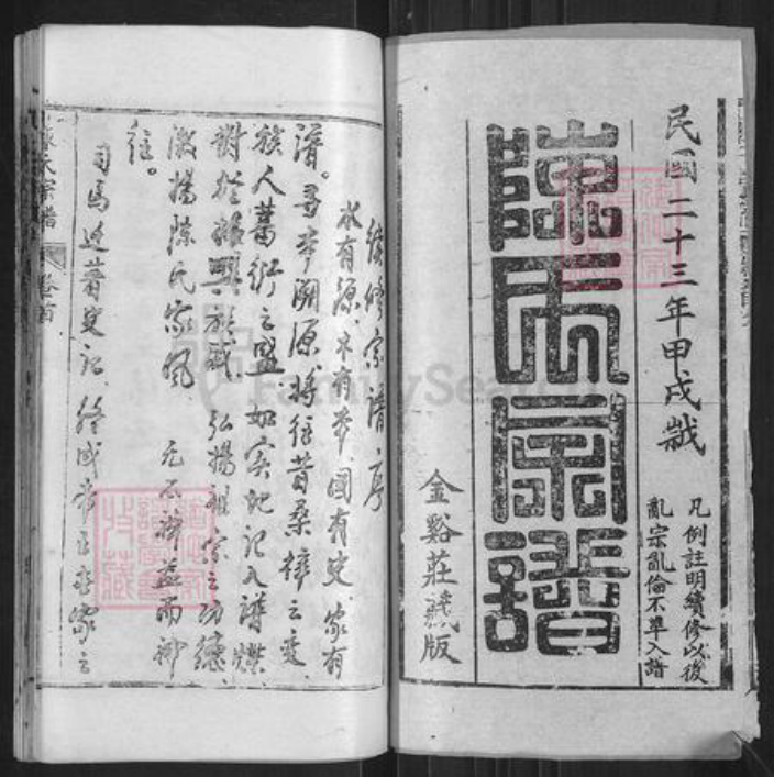 湖北省黄冈市罗田县河铺镇陈氏族谱-陈氏宗谱.pdf电子版插图1