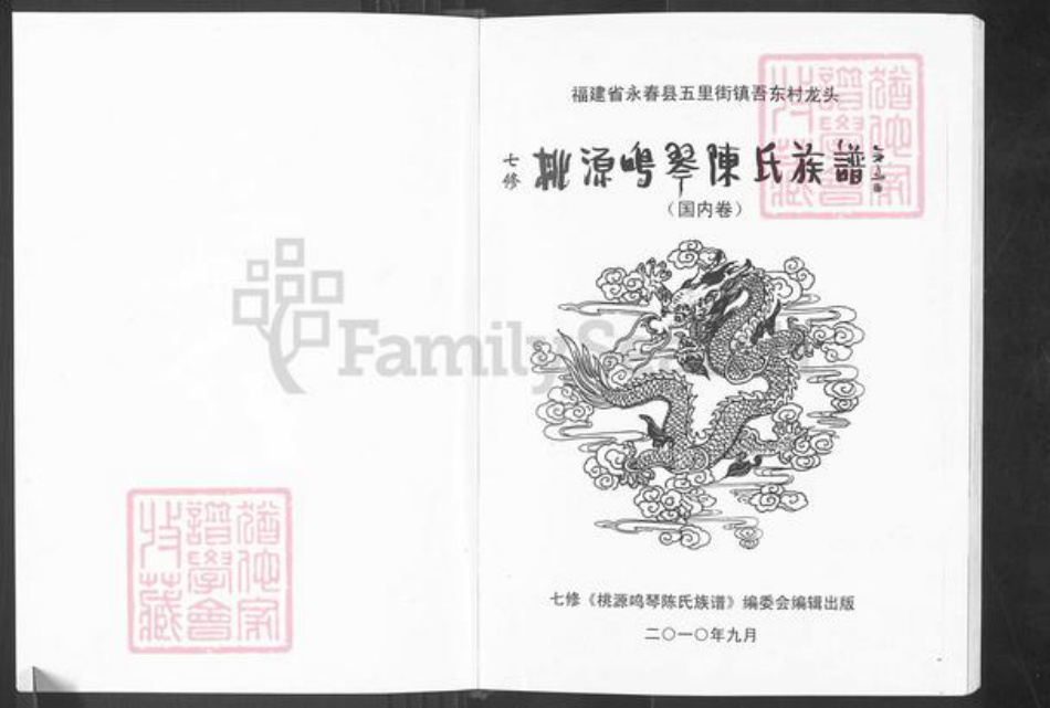 福建省泉州市永春县介福乡陈氏族谱-七修桃源鸣琴陈氏族谱.pdf电子版插图1