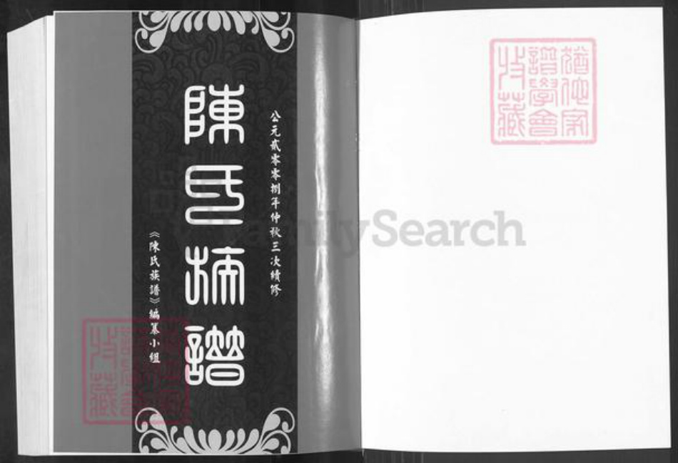 重庆市万州陈氏颍川堂族谱-陈氏族谱.pdf电子版插图1