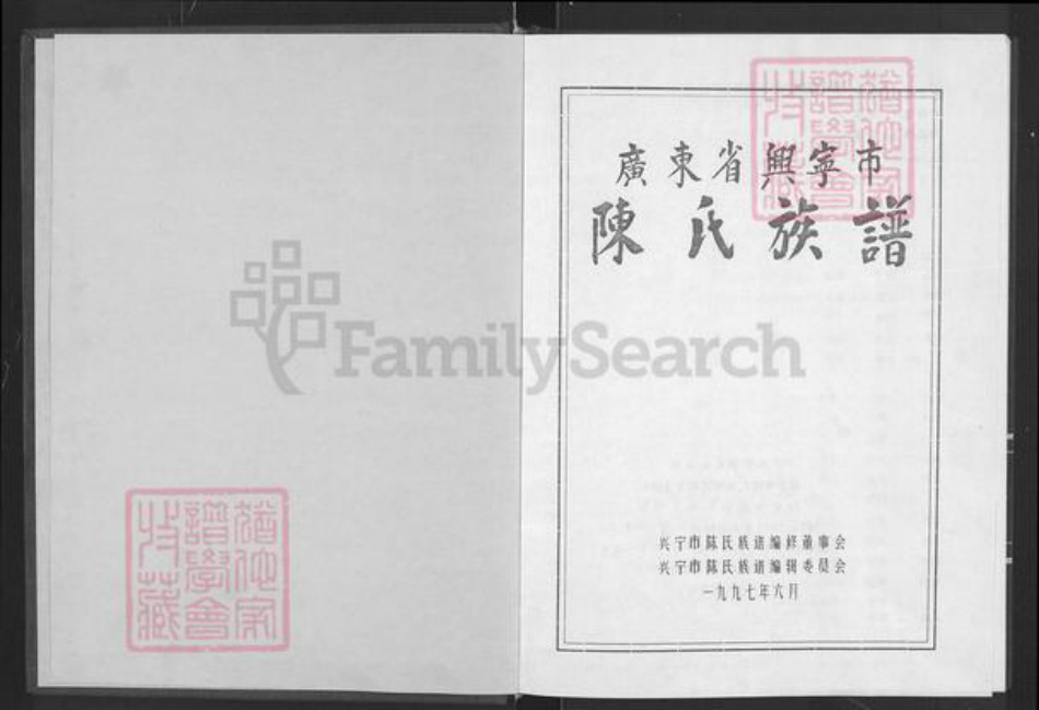 广东省梅州市兴宁市坭陂镇陈氏颖川堂族谱-陈氏族谱.pdf电子版插图1