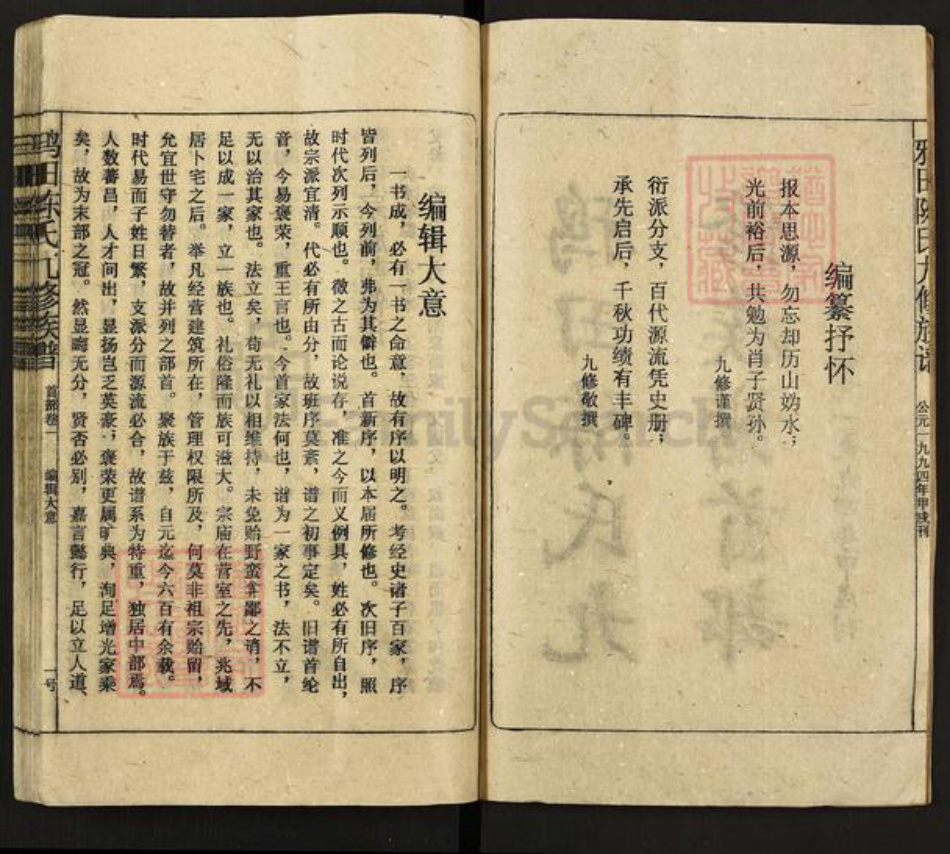 湖南省邵阳市隆回县鸭田镇陈氏族谱-鸦田陈氏九修族谱.pdf电子版插图2