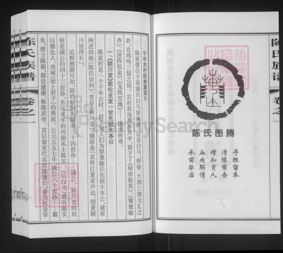江苏省泰州市泰兴市高港陈氏敦伦堂族谱-陈氏族谱.pdf电子版插图2