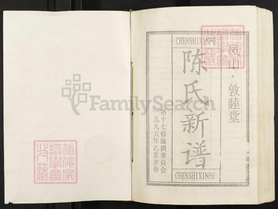 江西省九江市修水县陈氏敦睦堂族谱-陈氏新谱.pdf电子版插图1