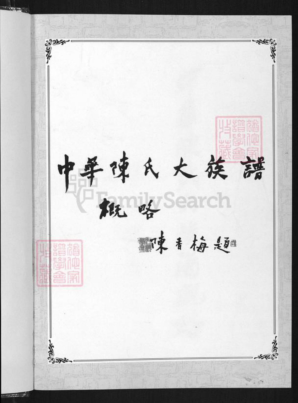 河南省周口市淮阳区陈氏颍川堂族谱-中华陈氏.pdf电子版插图2