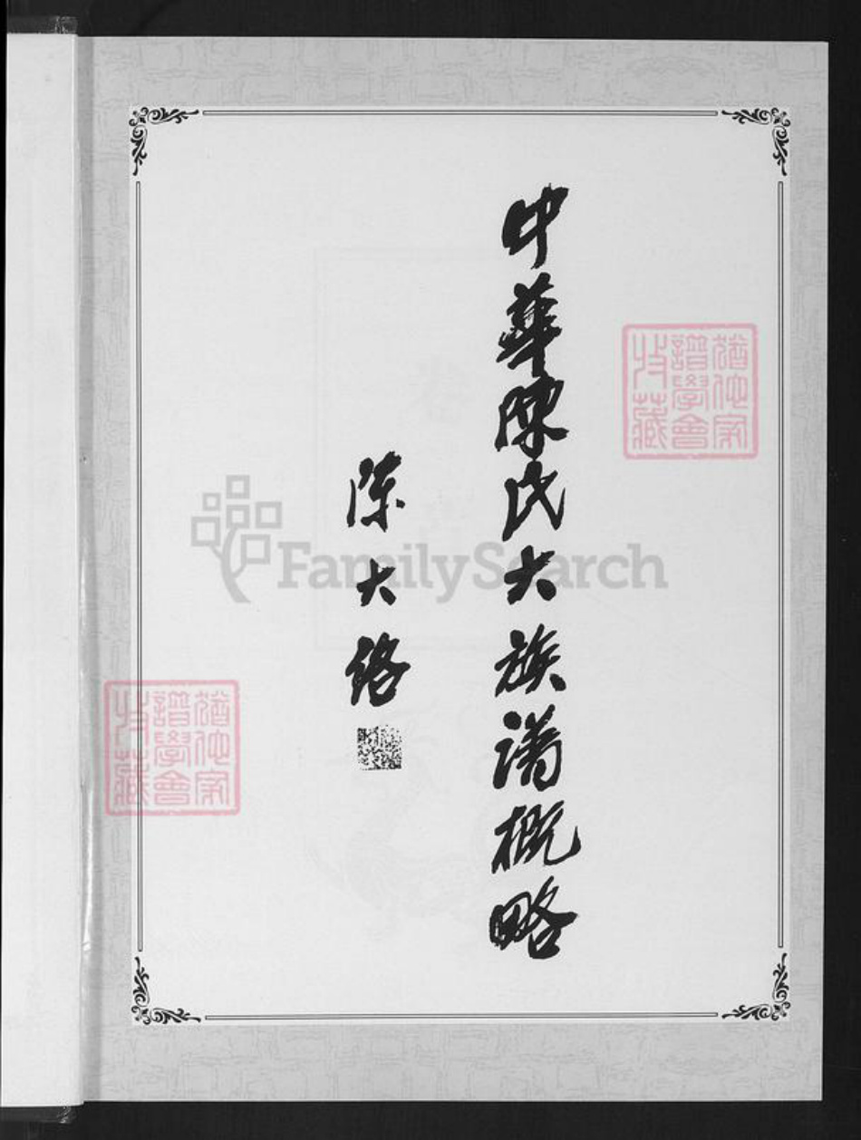 河南省周口市淮阳区陈氏颍川堂族谱-中华陈氏.pdf电子版插图3
