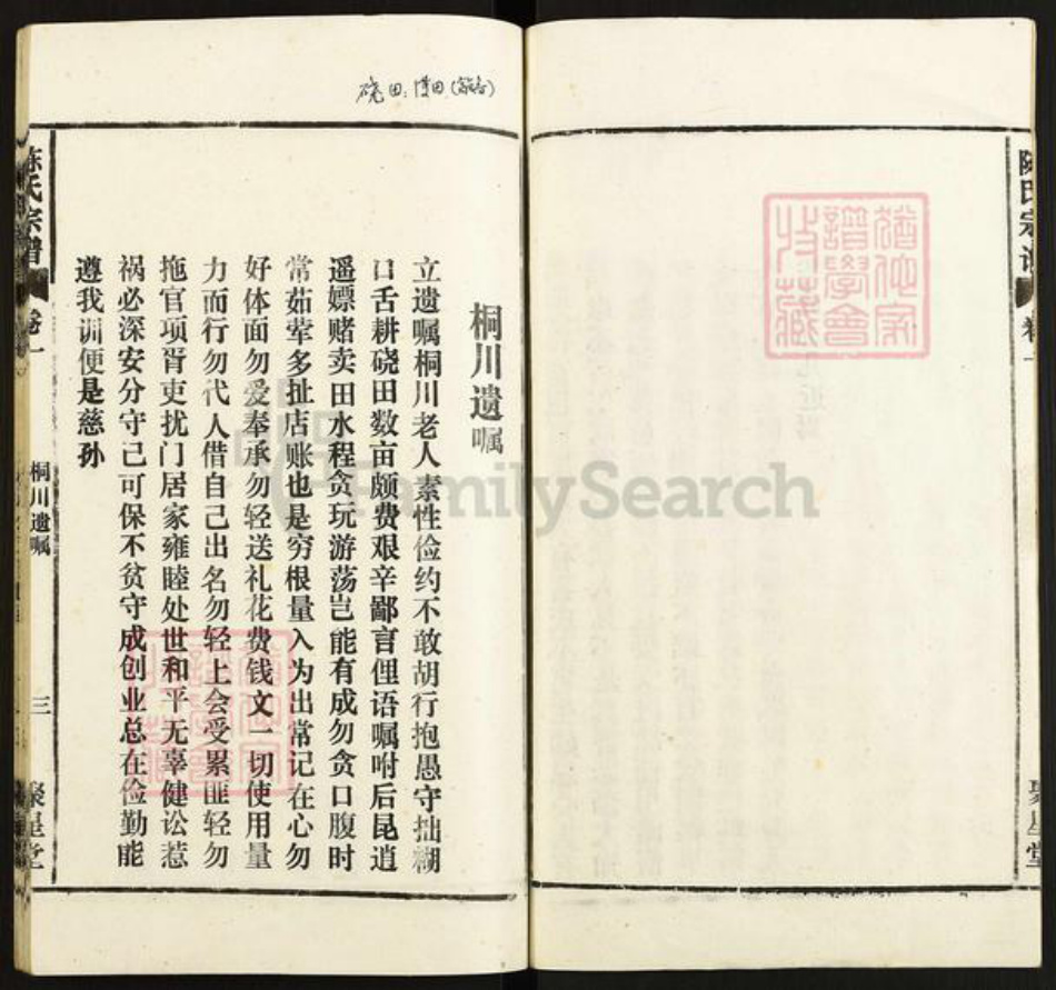 安徽省安庆市太湖县大石乡陈氏聚星堂族谱-陈氏宗谱.pdf电子版插图3