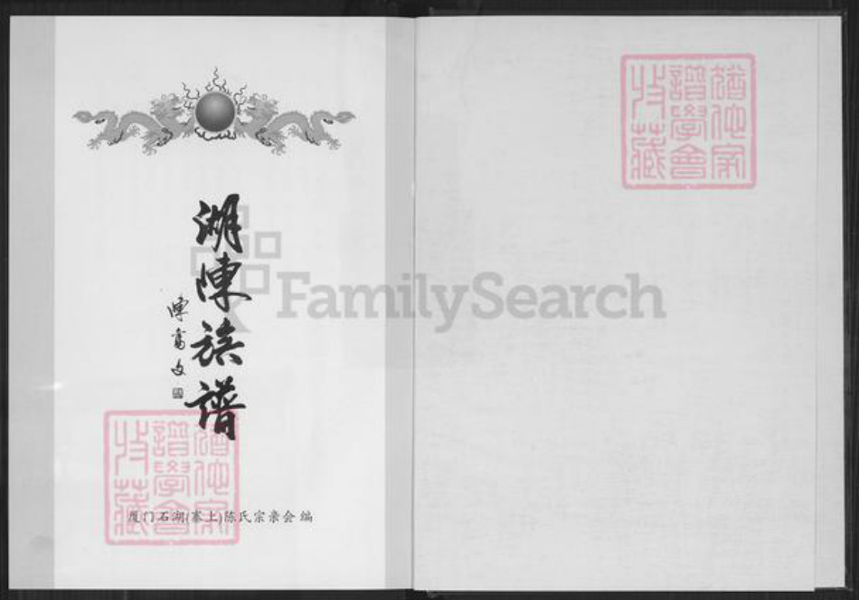 福建省厦门市湖里区陈氏着存堂族谱-厦门寨上湖陈族谱.pdf电子版插图1