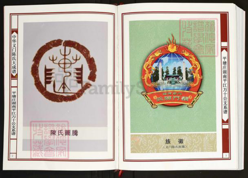 湖南省岳阳市平江县南江镇陈氏义门堂族谱-中华义门陈氏大成谱.平塘庄湖南平江万十公支系谱.pdf电子版插图2