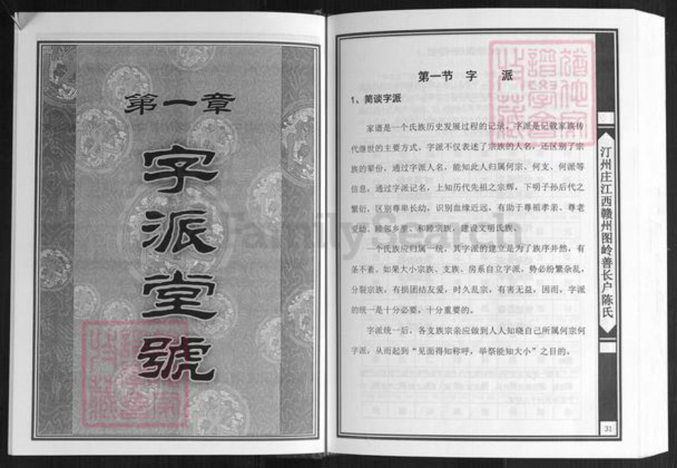 江西省赣州市寻乌县三标乡陈氏义门堂族谱-中华义门陈氏大成谱.汀州庄江西赣州图岭善长户陈氏族谱.pdf电子版插图3
