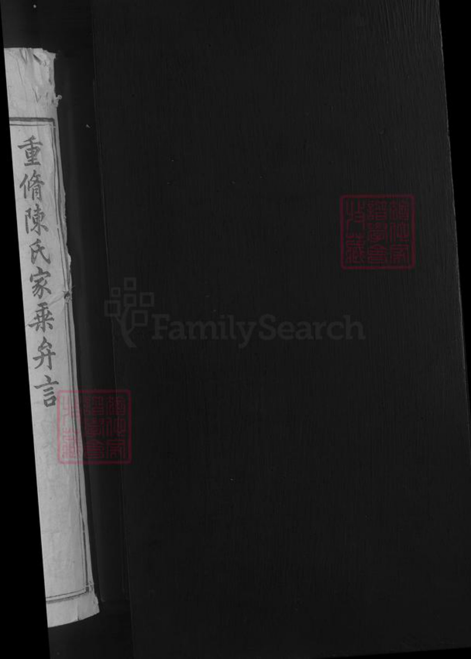 江西省九江市湖口县陈氏族谱-陈氏家乘 [不分卷].pdf电子版插图2