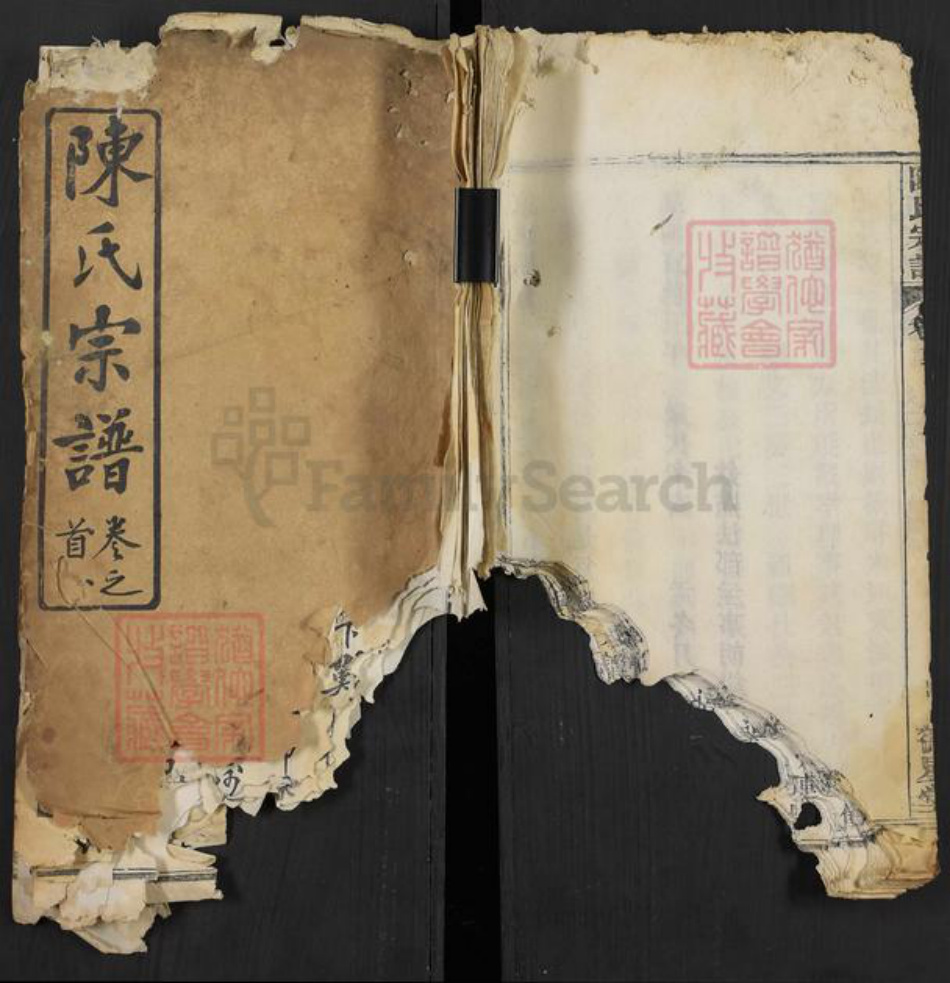 湖北省黄冈市陈氏德星堂族谱-陈氏宗谱.pdf电子版