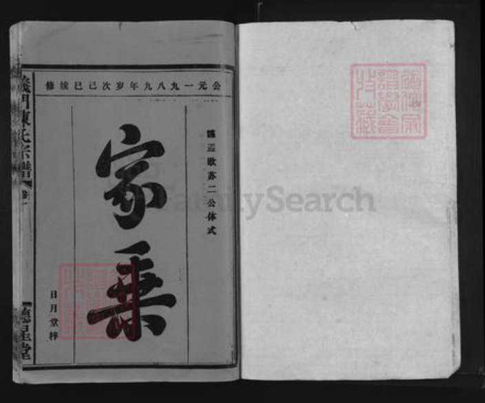江西省九江市庐山市陈氏德星堂族谱-羲门陈氏宗谱.pdf电子版插图1