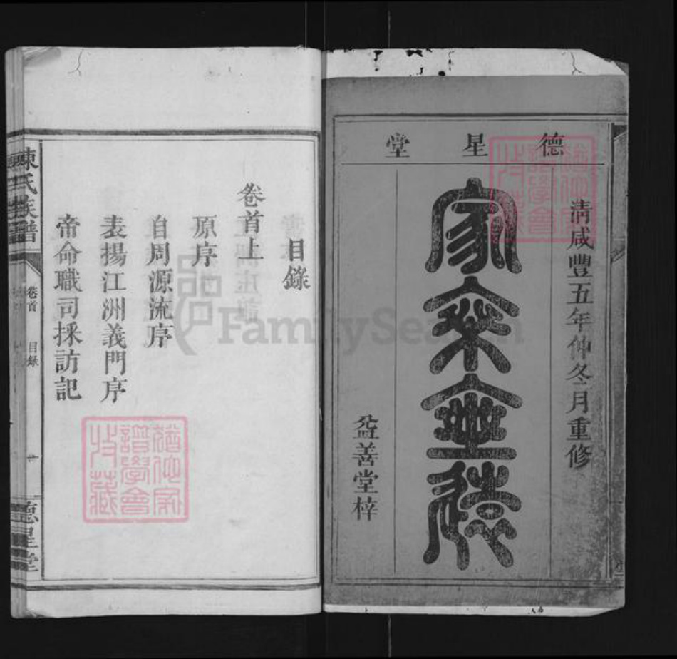 江西省九江市德安县车桥镇陈氏德星堂族谱-陈氏族谱.pdf电子版插图1