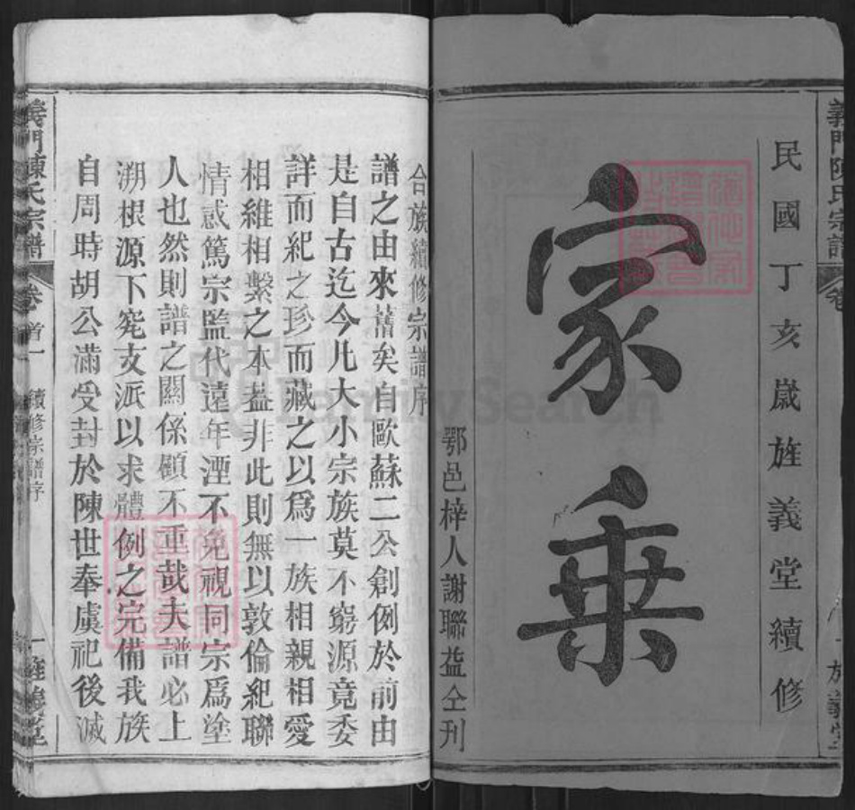 湖北省武汉市武昌区陈氏旌义堂族谱-义门陈氏宗谱.pdf电子版插图2