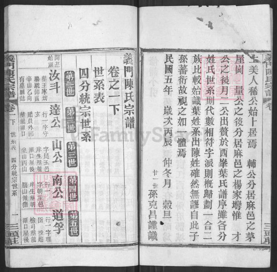 湖北省黄冈市陈氏族谱-义门陈氏宗谱.pdf电子版插图2