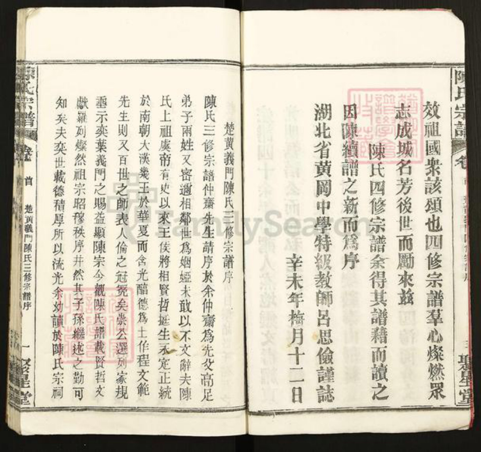 湖北省黄冈市黄州区陈氏聚星堂族谱-陈氏宗谱.pdf电子版插图4