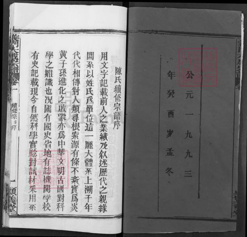 湖北省黄冈市陈氏颕义堂族谱-义门陈氏宗谱.pdf电子版插图2