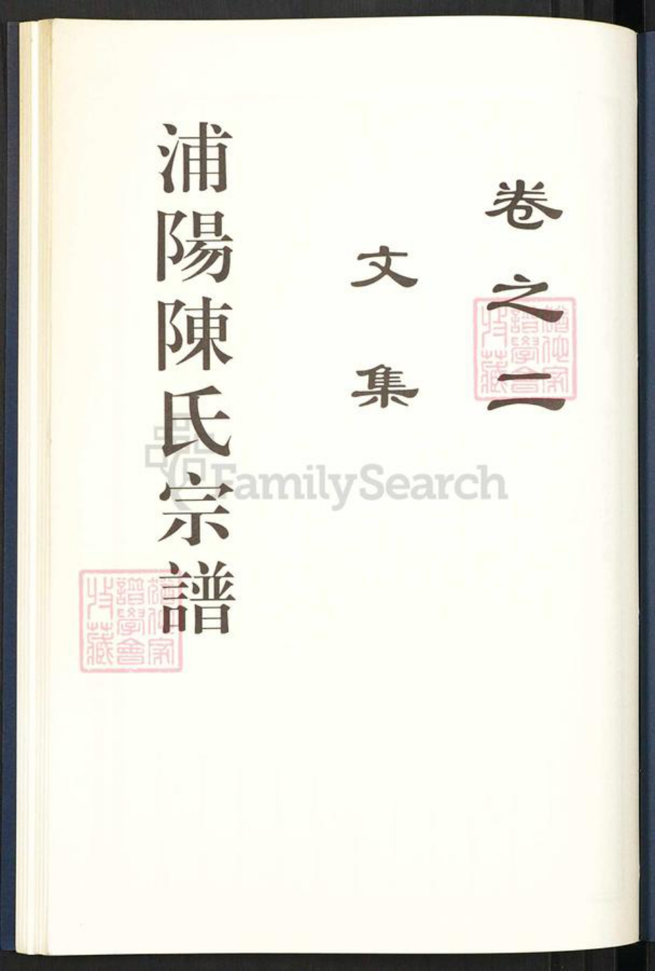 浙江省金华市浦江县陈氏恒德堂族谱-浦阳岩头陈氏宗谱.pdf电子版插图1