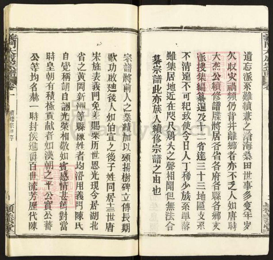 湖北省黄冈市蕲春县刘河镇陈氏颖义堂族谱-义门陈氏宗谱.pdf电子版插图4