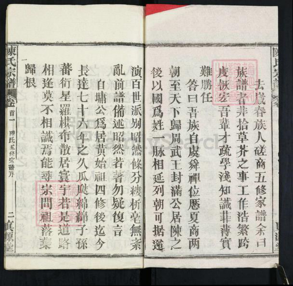 湖北省黄冈市黄州区堵城镇陈氏真源堂族谱-陈氏宗谱.pdf电子版插图2