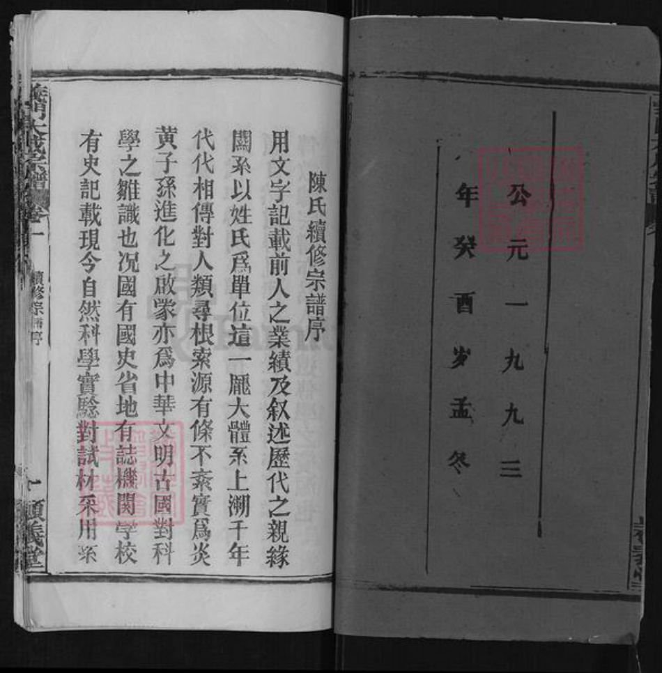 湖北省黄冈市浠水县竹瓦镇陈氏颖义堂族谱-义门陈氏宗谱.pdf电子版插图2