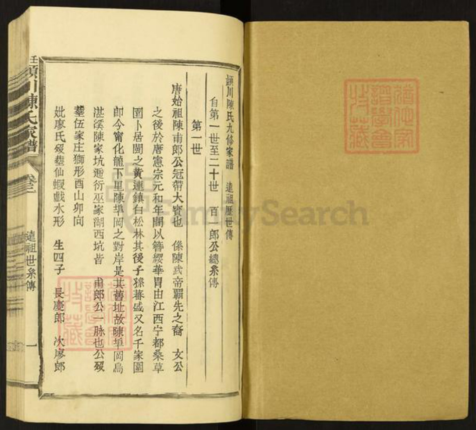 福建省三明市宁化县陈氏族谱-壬申颖川陈氏家谱.pdf电子版插图1