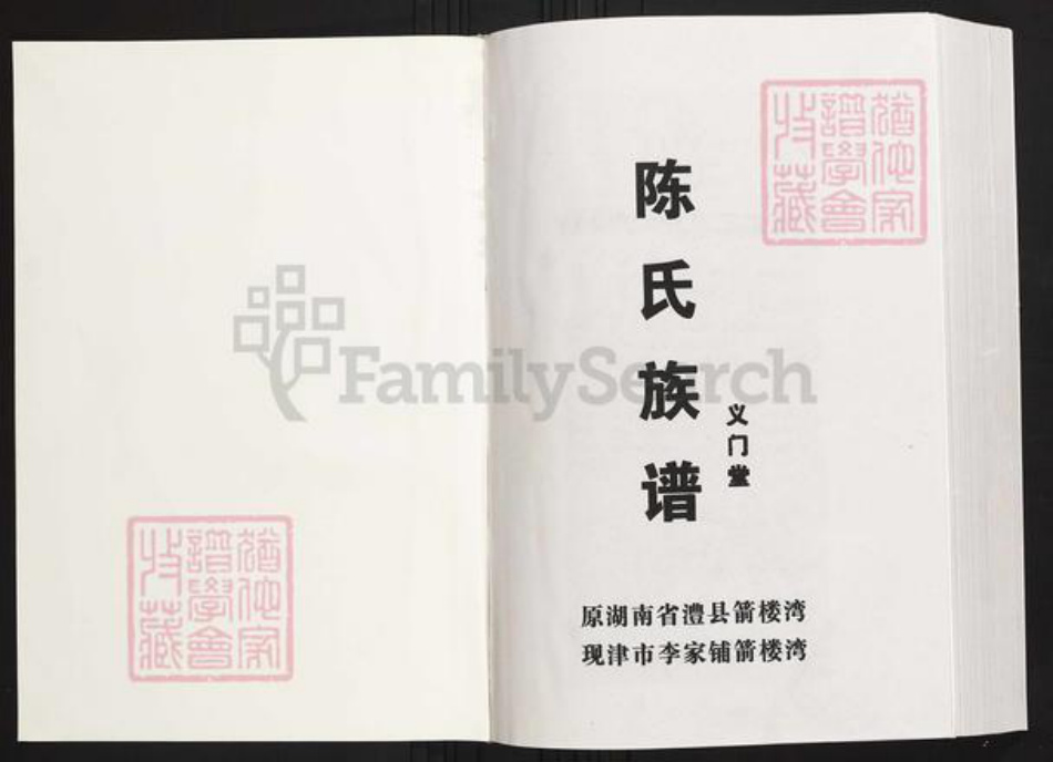 湖南省常德市陈氏族谱-陈氏族谱.义门堂.pdf电子版插图1