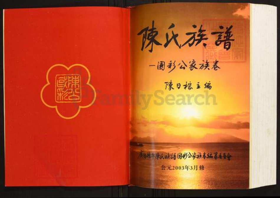广西壮族自治区玉林桂平陈氏族谱-陈氏族谱.国彩公家族卷.pdf电子版插图2